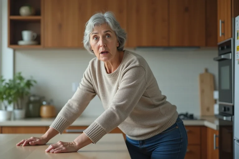 Femme d'âge moyen dans une cuisine moderne